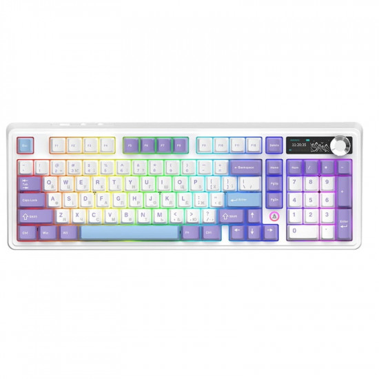 Клавіатура бездротова Ajazz AK980 V2 Gift Switch V2 White (AK980-V2-G-PWB)