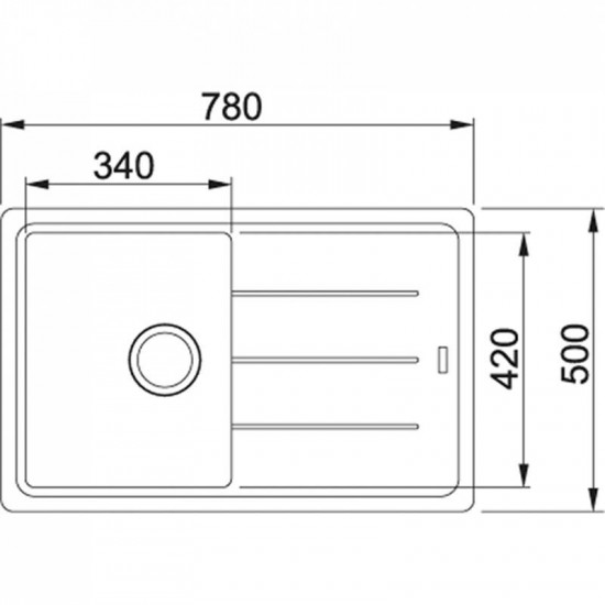 Кухонна мийка Franke Basis BFG 611-78 Бежевый (114.0258.039)
