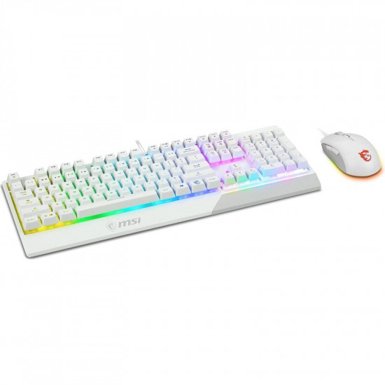 Комплект (клавіатура, миша) MSI Vigor GK30 Combo UA White