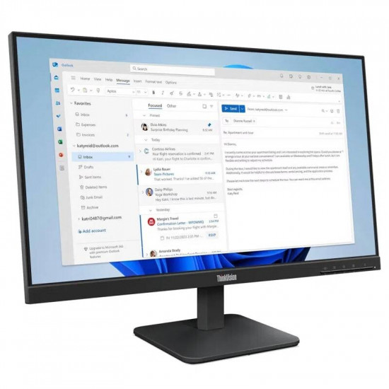 Монiтор Lenovo 23.8" ThinkVision S24-4e (64B5KAT1UA) IPS Black 100Hz