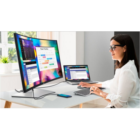 Монітор DELL 38" UltraSharp U3824DW (210-BHXB) IPS Black/Silver Curved