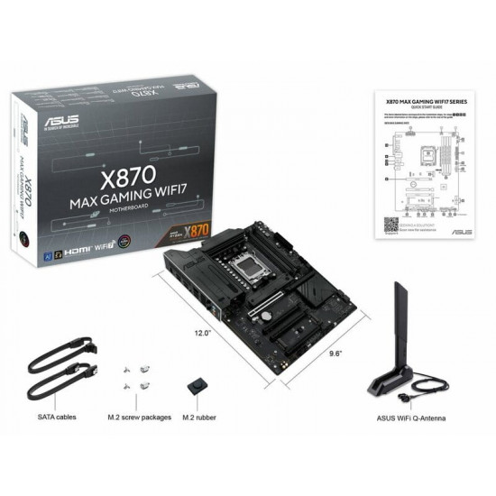 Материнська плата Asus X870 Max Gaming WiFi7 Socket AM5