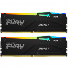 Модуль пам`яті DDR5 2x16GB/5600 Kingston Fury Beast RGB Black (KF556C36BBEAK2-32)