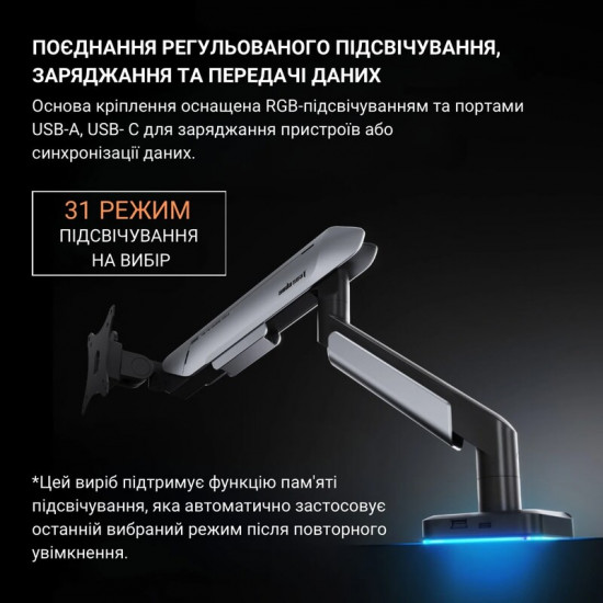 Кронштейн Anda Seat Stealth Pro II RGB 17"-42" Orange (AD-W-A9X-1S-BO) (VESA100х100)