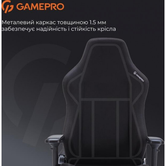 Крісло для геймерів GamePro FGC750B Black