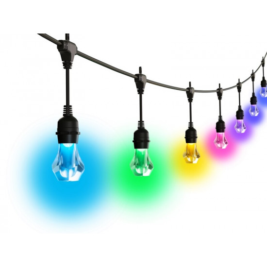 Гірлянда Nanoleaf Smart Multicolor Outdoor String Lights Smarter Kit, 30м, Matter, HomeKit (NF084K02-40SLO)