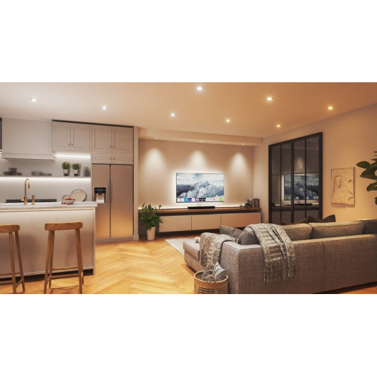 Світильник стельовий Nanoleaf Essentials Matter Smart Recessed Downlight, 6 Вт, Apple HomeKit, 4 шт. (NF080D02-4W3)