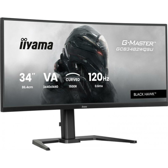 Монітор Iiyama 34" G-Master GCB3482WQSU-B1 VA Black 120Hz Curved