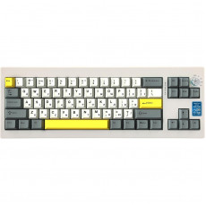 Клавіатура бездротова Epomaker Shadow-X 70% Mulan Switch Hot-Swap (2.4G/BT/USB) LCD Screen RGB UA White (SHX-W-M)