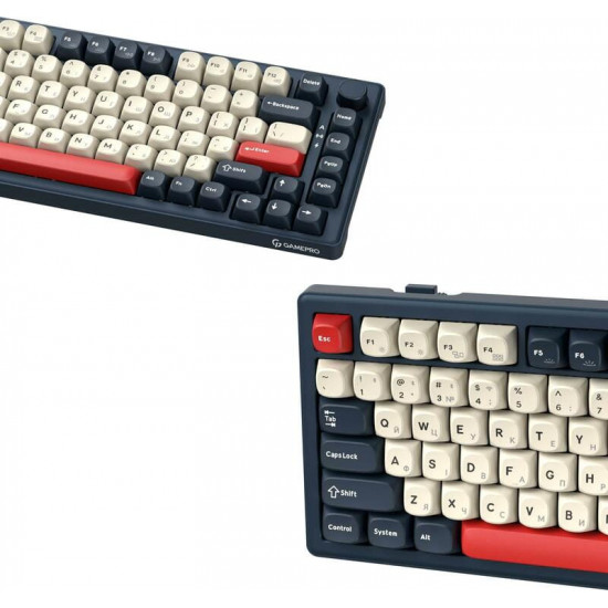 Клавіатура бездротова GamePro Asgard Yord Keychron Super Red Switch Blue (MK266BL)