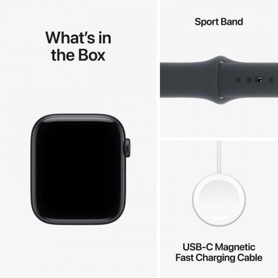 Смарт-годинник Apple Watch SE 3 GPS 40mm Midnight Aluminium Case with Midnight Sport Band - S/M (MEH94RK/A)