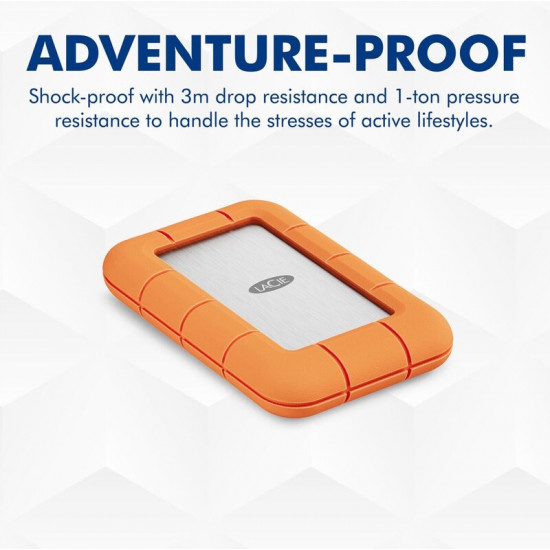 Накопичувач зовнiшнiй SSD 1TB LaCie Rugged Orange (STND1000400)