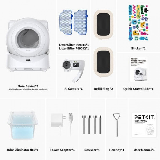 Смарт-лоток Petkit Purobot Ultra with Camera Self-Clean (P9903)
