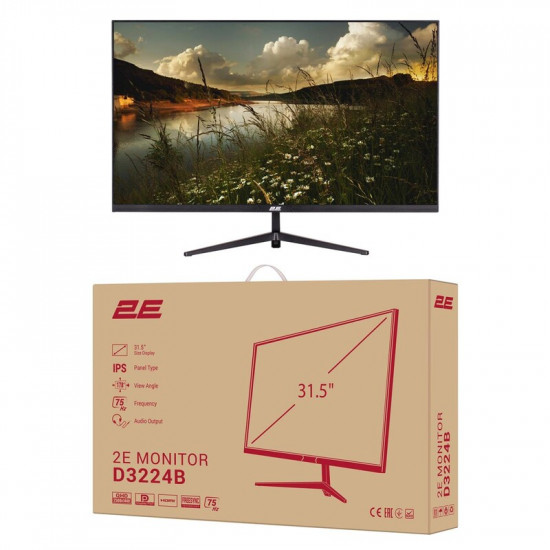 Монітор 2E 31.5" D3224B (2E-D3224B-01.UA) IPS Black
