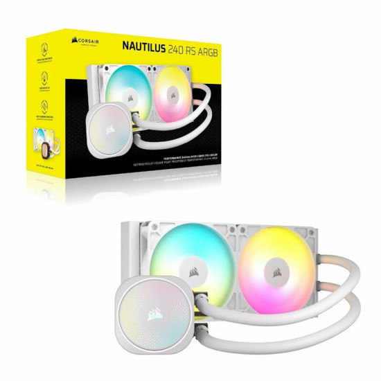 Система водяного охолодження Corsair Nautilus 240 RS ARGB White (CW-9060094-WW)