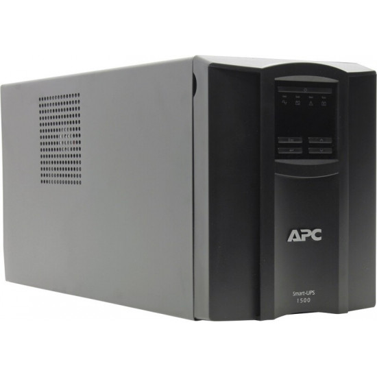 Джерело безперебійного живлення APC Smart-UPS 1500VA LCD, Lin.int., AVR, 8 х IEC, SmartSlot, USB, RJ-45, метал (SMT 1500I)