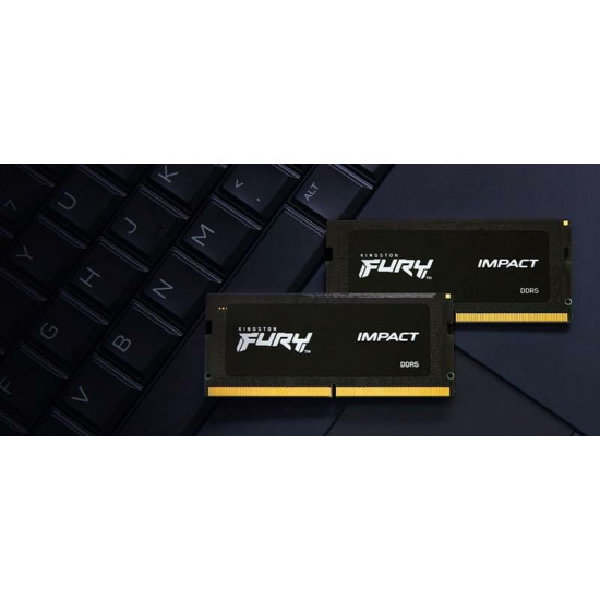 Модуль пам`ятi SO-DIMM DDR5 2x8GB/4800 Kingston Fury Impact (KF548S38IBK2-16)