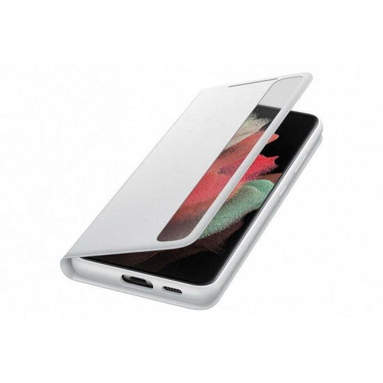 Чохол-книжка Samsung Smart Clear View Cover для Samsung Galaxy S21 Ultra SM-G998 Light Gray (EF-ZG998CJEGRU)