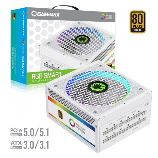 Блок живлення GameMax RGB 750 Pro 750W White