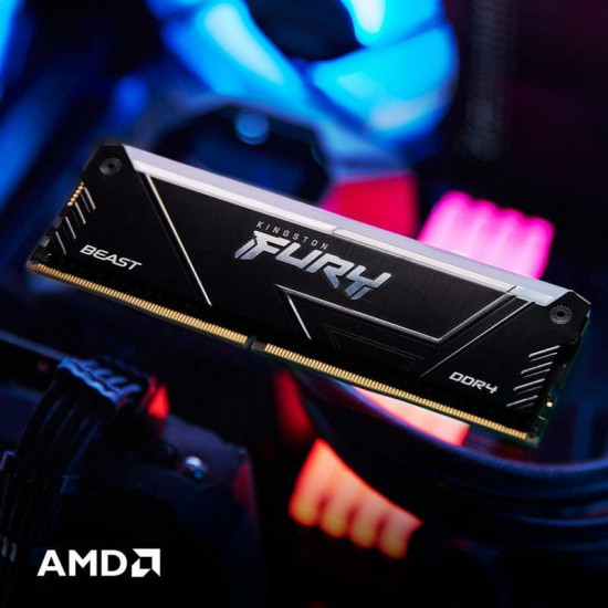 Модуль пам`яті DDR4 2x8GB/3200 Kingston Fury Beast RGB (KF432C16BB2AK2/16WP)