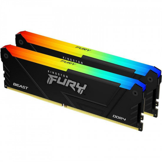 Модуль пам`яті DDR4 2x8GB/3200 Kingston Fury Beast RGB (KF432C16BB2AK2/16WP)
