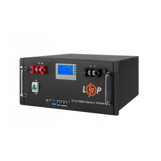 Акумуляторна батарея LogicPower 48V 100 AH (5120Wh) LCD Smart (BMS 100A/100А) LiFePO4