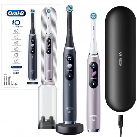 Зубна електрощітка Braun Oral-B iO Series 9 DUO iOM9d.2J2.2AD Black Pink