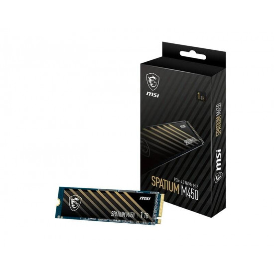 Накопичувач SSD 1TB MSI Spatium M450 V1 M.2 2280 PCIe 4.0 x4 NVMe 3D NAND TLC (S78-440L0M0-P83)