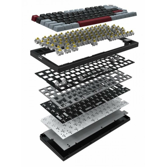 Клавіатура бездротова Montech MKey PRO Darkness Black (MKPRO75DY)