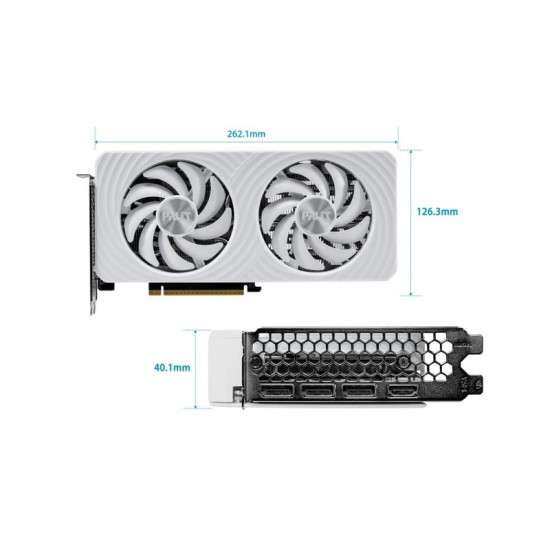 Відеокарта GF RTX 5060 Ti  8GB GDDR7 White OC Palit (NE7506TU19P1-GB2062M)
