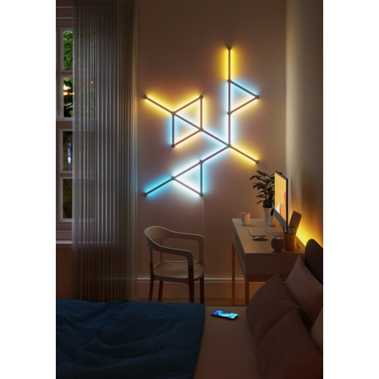 Розумна система освітлення Nanoleaf Lines Starter Kit Apple HomeKit, 9 шт. (NL59-K-0002LW-9PK-EU)