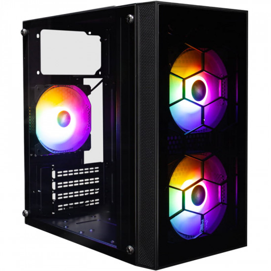Корпус 1stPlayer X1-BK-3F1-PS-600FK-EU Black 600W