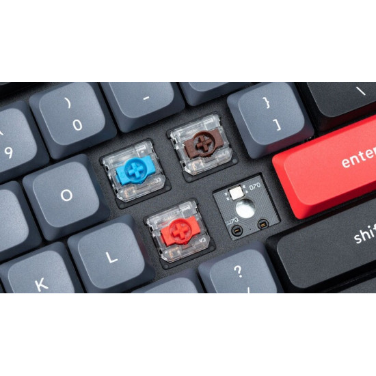 Клавіатура бездротова Keychron K17 Pro, Gateron MX 2.0 Brown, Hot-Swap, RGB UA Black (K17P-H3-UA)