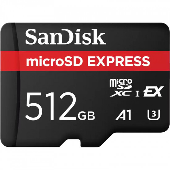 Карта пам`ятi MicroSDXC 512GB UHS-1/U3 Class 10 SanDisk Express R880/W650MB/s (SDSQXFN-512G-GN4NN)