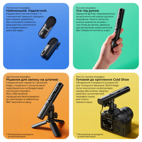Мікрофон BOYA Magic-07 Type-C Black
