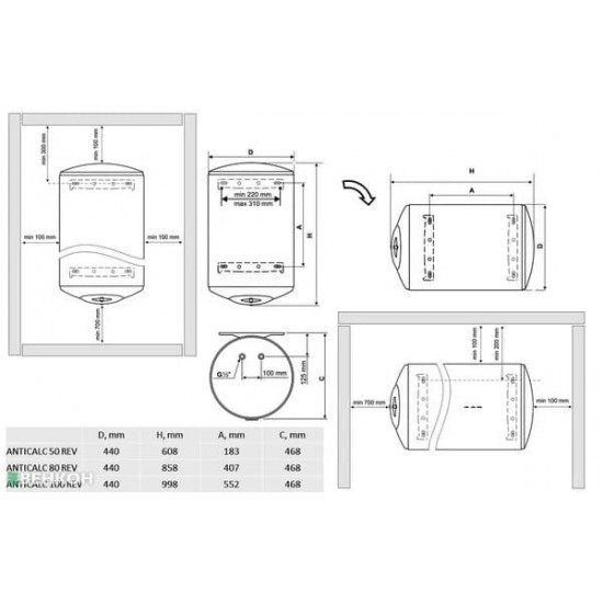 Водонагрівач Tesy Anticalc REV 100 (GCR 1004424D B14 TBRC)