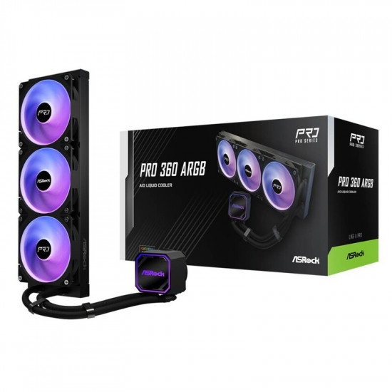 Система водяного охолодження Asrock Pro ARGB 360 Black