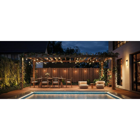 Гірлянда Smart LED Govee H7025 Outdoor Clear Bulb String Lights 15м (H7025CB1)