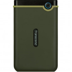 Накопичувач зовнiшнiй HDD 2.5" USB 2.0TB Transcend StoreJet 25M3 Military Green Slim (TS2TSJ25M3G)