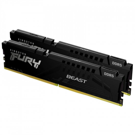 Модуль пам`яті DDR5 2x32GB/5600 Kingston Fury Beast Black (KF556C40BB2K2-64)