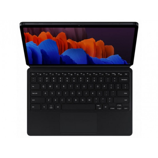 Чохол-клавіатура Samsung Book Cover Keyboard для Samsung Galaxy Tab S7+ 12.4 SM-T970/SM-T795/SM-T976 / Galaxy Tab S8+ 12.4 SM-X800/SM-X806 Black (EF-DT970BBRGRU)