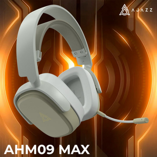 Bluetooth-гарнітура Ajazz AHM09 MAX 3-Mode Grey (AHM09-MAX-GW)