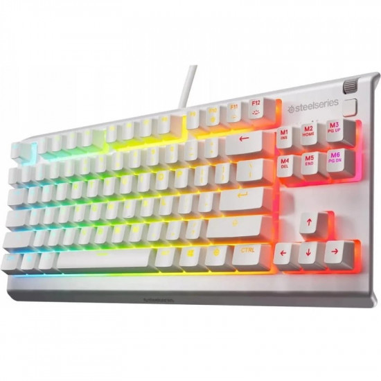 Ігрова клавіатура SteelSeries Apex 3 TKL UA White (64819)