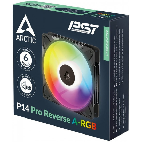 Вентилятор Arctic P14 Pro Reverse A-RGB Black - 3 Pack (ACFAN00327A)