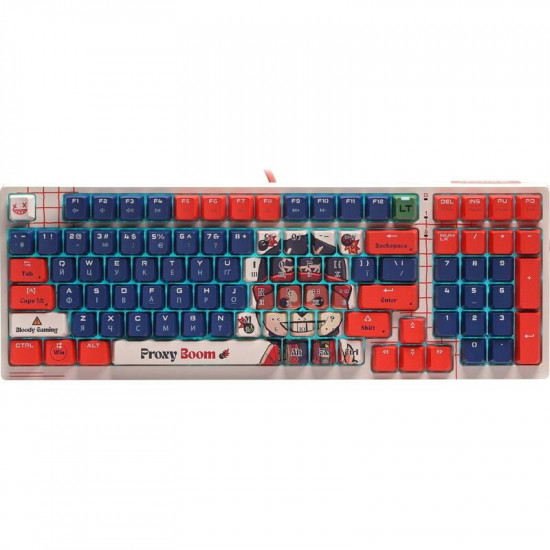 Клавіатура Bloody AT98 RGB Proxy Boom White/Red