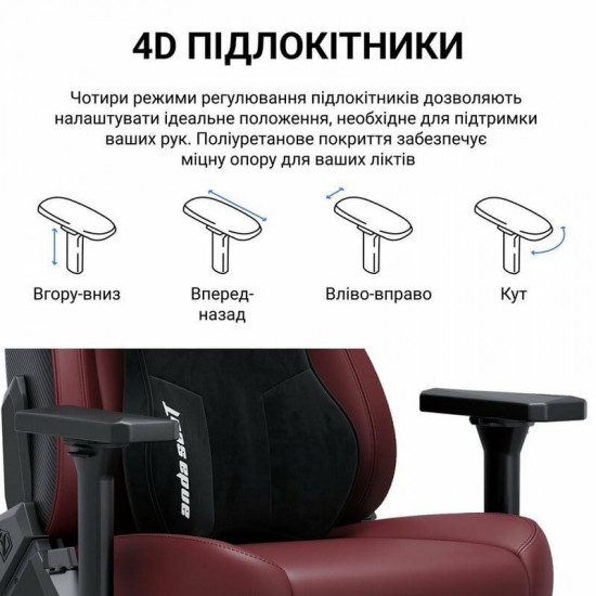 Крісло для геймерів Anda Seat Kaiser 3E XL Dark Gray Fabric (AD23YC-XL-09-GB-CF-G01)