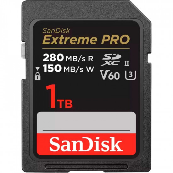 Карта пам`яті SDXC 1TB UHS-II/U3 Class 10 SanDisk Extreme Pro R280/W150MB/s (SDSDXEP-1T00-GN4IN)