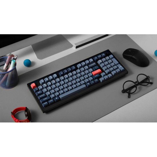 Клавіатура бездротова Keychron V5 Max, Gateron Jupiter Banana, Hot-Swap, RGB UA Black (V5M-D4-UA)
