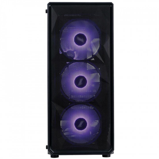 Корпус 1stPlayer FD3-M-BK-4F7 Black без БЖ