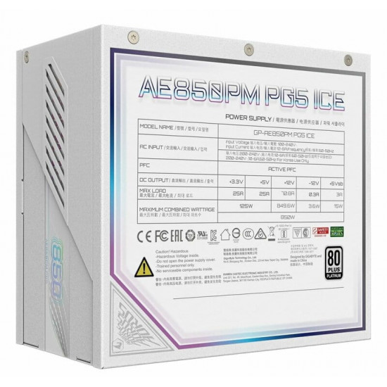 Блок живлення Gigabyte GP-AE850PM PG5 ICE 850W